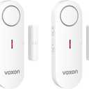 VOXON Door Alarms for Kids Safety - Window Alarms for Personal Home Security - 2 in 1 Chime/Alarm | 3-Level Volume Control - Burglar Door Sensor Alarm for Pool House Rooms Garage RVs - 2 Pack