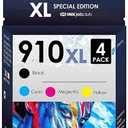 INKjetsclub Compatible Replacement for HP 910xl. Works with OfficeJet Pro 8035e 8025e 8025 8022 8028 8035 8020 8015 Printers. 4 Pack (Black, Cyan, Magenta, Yellow)
