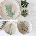Boston International Stoneware Tealight Holder Decorations for Home Spa Meditation, 5.5", Sage Flower