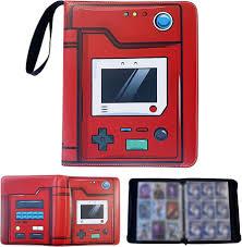 2 Pcs Card Binder, 9-Pocket, Red, 10.6 x 0.74 x 13 inches, Modern, Card Storage, Card Collector Hobbyist 