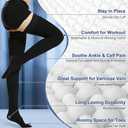 Beister 20-30 mmHg Compression Stockings for Women & Men, Medical Closed Toe Thigh High Socks Graduated Support for Varicose Veins, Edema, Flight Black (Large (1 Pair))