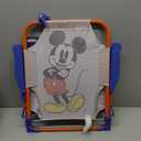 Disney Mickey Mouse Kids Beach Chair with Umbrella,Foldable Portable Toddler Chair with Armrests, Locking Mechanism & Sun Shade