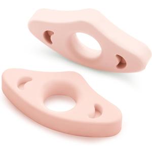 Book Page Holder, 2 Pack Breathable Silicone Thumb Page Holder for Reading, Ideal Book Reader Gifts and Reading AccessoriesSmall Size, Pink