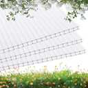 25 Pack 2' (W) x 4' (L) x 0.16'' Polycarbonate Panel Twin-Wall Polycarbonate Panels Waterproof UV Protected Reinforced Clear Sheets, Outdoor Garden and Greenhouse Covering