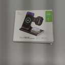 3 in 1 Foldable Charging Station for Apple Products,Wireless Charger for iPhone 17 16 15 14 13 12 Pro Max,Travel Dock Adapter&Light for iWatch Series 11 10 9 Ultra 3/2 SE 3/2,for AirPods 4 3 2 Pro 3/2 (White)