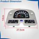 WFLNHB Speedometer Gauge Cluster Replacement for Land Cruiser FJ40 FJ45 BJ40 1979-1985 83100-60180 12V