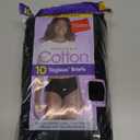 Hanes Women's Underwear Briefs Pack, 10-Pack, Cotton Panties for Women, Moisture-Wicking, Full Coverage (Size 7)