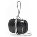 CARIEDO Women's Evening Handbag Clutch Vegan Leather Bridal Purse for Wedding Prom Night Out Party,Black