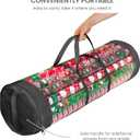 2 x ZOBER Round Christmas Gift Wrapping Paper Organizer Storage - 40 Inch Gift Wrap Storage Containers - Wrapping Paper Holder, Clear PVC with Durable 600D Oxford Fabric, Fits 25 Standard Rolls - Black