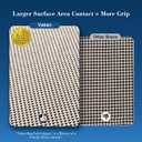 Veken Runner Rug Pad Gripper for Hardwood Floors, Non Slip 2x5 Ft Rug Pads for Area Rugs, Thick Rug Grippers for Tile Floors, Under Carpet Anti Skid Mat, Keep Your Rugs Safe and in Place