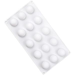 Mousse Desser Baking Moulds Silicone 3D Chocolate Ball Bombs Mold Candle Soap Jelly Tray Candy Pan(3.1cm)