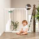 29-43" Baby Gate for Stairs, 36" Tall Dog Gate Indoor, Pressure Mountd Baby Gates with Auto-Close/Hold-Open Features and Anti-Trip Pedal, Safety Kids Gate for Doorways, House, Stairs