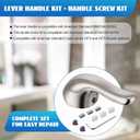 Enhon Lever Handle Kit and Handle Screw Kit, Compatible with American Standard M962160-0020A/030126-0070A, for Single-Handle Pressure Balance Tub and Shower (Brushed Nickel)
