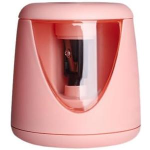 Electric Pencil Sharpener for Eyeliner and Lip Liner - Dual Use Cosmetic and Classroom Pencil Sharpener (Pink)