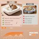 Dog Bed for Small Medium Size Dog, Washable Self Warming Dog Cat Beds for Indoor Cats Fluffy Rabbit Fur Pet Bed for Puppy and Kitten, Orthopedic Dog Cat Beds with Removable Cover & Anti-Slip Bottom