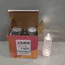 Rose Shadow LED Flameless Candles, 6PCS Romantic Battery Operated Candles Led Pillar Candles for Valentines Anniversary Wedding Christmas Decorations(White, D 2.5" x H 7.2")