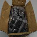 HOME MASTER HARDWARE 18 Pack Rounded Matte Black Door Hinges, 3.5 Inch Interior Door Hinges, 1/4" Radius Corners Residential Bedroom Door Hinge for Office/Bedroom/Study Living Room