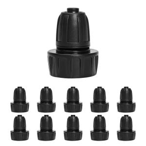 MIXC 1/2 Inch Drip Irrigation Tubing Faucet Adapter, 3/4" to 1/2" Irrigation Hose Adapters, Rotating Lock Nut 3/4 Inch Barbed Drip Line Connector for Garden Irrigation Systems 10 Pack