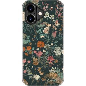 LUMARKE for iPhone 17 Case Cute,Aesthetic Vintage Wildflower Hard Shell,Compatible with Magsafe,Trendy Unique Cool Western Coquette Floral Protective Slim Silicone Phone Cover for Women Girls