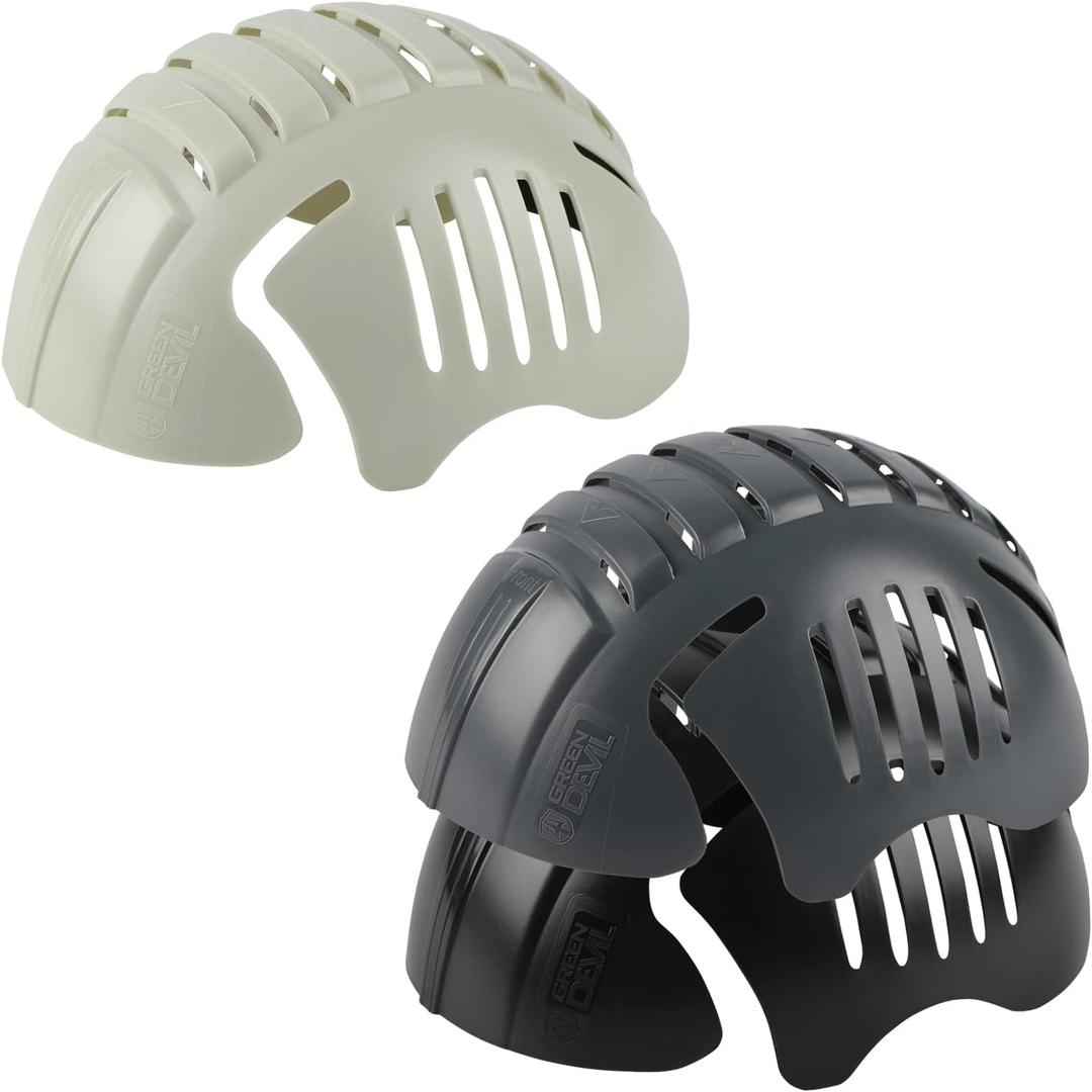 GREEN DEVIL Universal Bump Cap Insert for Baseball Caps Vented Lightweight Safety Bump Hat Insert for Men Women 3 Pack (One Size, 1*Grey+1*Black+1*White)
