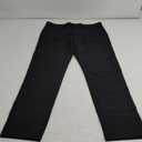 Plaid&Plain Men's Stretch Dress Pants Slim Fit Skinny Suit Pants (32W x 30L, Black)