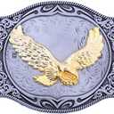 HUABOLA CALYN Mens Belt Buckle, Western Cowboy Winged Eagle Belt Buckles, Vintage Cowboy Rodeo Accessories for Men Women