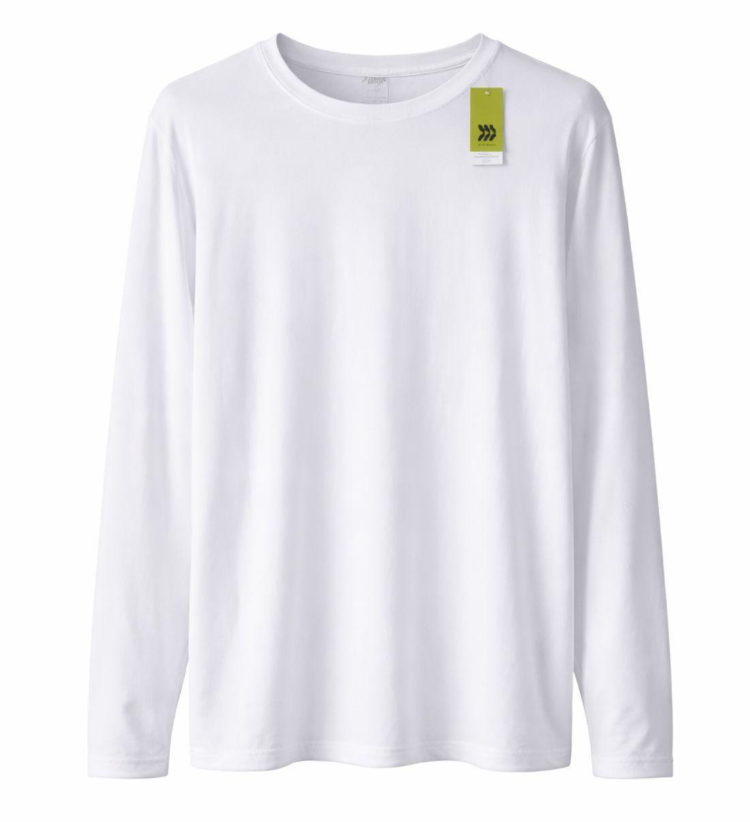 All in Motion Men's White T-shirt, Large