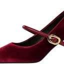 baobeijiadao Womens Pointed Toe Heeled Pumps Slip On Stiletto Heels Single-Strap Wedding Evening Dressy Shoes (Red, Size US 12)