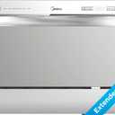 Midea MDC22P2ASS Countertop, Portable Place Settings & 6+2 Washing Cycles. Energy Star Dishwasher, Dish Washer for Dorm, RV& Apartment, Sliver, Silver