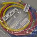 3 Pieces AC Manifold Gauge Hose Kit, Refrigerant Charging Hoses 1/4 SAE, 5FT AC Manifold Gauge Hose Kit for R404A R12 R502, A/C Charging Hose