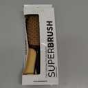 Janeke Superbrush Detangling Brush for Soft Smoothing Hair Brushing with Anti-Static Bristles - Vented Wet Hair Brush for Blow Drying Use - Perfect for Curly, Thick, Wavy, Fine Hair Types (Caramel)