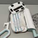 Sweetcrispy Steam Mop for Floor Cleaning,Lightweight Floor Steamer Cleaner for Hardwood/Tile/Laminate Floors Carpet, 2 Washable Pad, White and Green