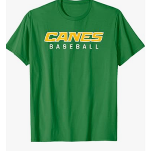 AS Canes Baseball Sports T-Shirt green S