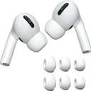 AirPods Pro Replacement Ear Tips [3 Pairs] for AirPods Pro1,2, Silicon Earbuds Tips with Noise Reduction Hole, Fit in The Charging Case (Sizes S/M/L, White)