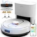 Bagotte Robot Vacuum and Mop Combo, 6000Pa Robotic Vacuum with Mapping, Self-Emptying Station for 90 Days Hands-Free Cleaning, LiDAR Navigation,Wi-Fi/App/Alexa Voice Control, for Carpets Hard Floors
