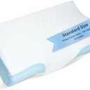 Derila Cooling Pillowcase Optimal Temperature Control for Your Derila Memory Foam Pillow for Perfect Sleep. Quality Material White Pillow Cover