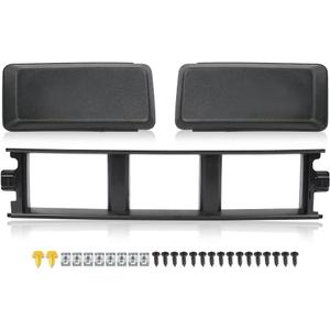 PIT66 Front Bumper Cover Lower Grille Trim Panel Compatible With Ford F150 2018 2019 2020 Black ABS Plastic JL3Z17B968BB