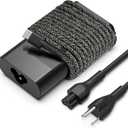 65W USB C Laptop Charger Compatible with HP Spectre X360 Elitebook Omnibook Envy Chromebook Elite x2 Fast Charing Travel Type C AC Adapter Power Cord Supply