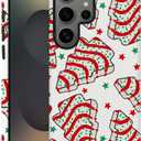 Case for Samsung Galaxy S25 Ultra,Merry Christmas Tree Red Phone Case Drop Resistant Frosted 2 in 1 Solid Dual-Layer Cover for Girl Women