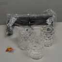 Bathroom Vanity Light Fixtures 3-Light Hammered Glass Modern Wall Mounted Over Mirror Black - VL01BKH-3