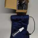 Moist Heat Sinus Pressure Relief Mask with 3 Heat Settings, Extra Large Face Heating Pad for Eyes, Sinusitis, Hormone Migraine, Tension Headache Relief Black