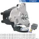 Ignition Distributor Compatible with Honda Civic DX, CX, LX 1.5L NON V-TEC 1992 1993 1994 1995, Replacement OEM TD-41U TD-47U 30100-P06-A02 30100P06A02 DST102