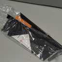 Stove Gap Covers Stainless Steel, 2 Pack Stove Gap Filler Easy Retractable Length 13.8" to 27.5", Width 0.79" ALMCALS Stove Gap Guards Range Trim Kit, Heat Resistant Guard Between Stove Top & Counter (Black)