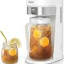 Wirsh Iced Tea & Coffee Maker with 3Qt Glass Pitcher,Strength Control,White