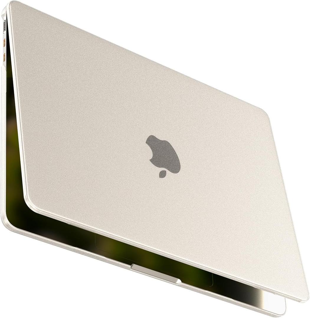 BlueSwan for MacBook Air 13 inch Case, M5 M4 M3 M2 2026-2022 A3449 A3240 A3113 A2681, 100% Match Official Color, Scratch Resistant, Easy to Snap on, Air 13.6 Hard Shell Protective Laptop Cover (Starlight Clear)