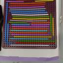 Sensory Activity Board - Large Silicone Fidget Toy for Autism, Anxiety, Stress Relief, Calming & ADHD, Double-Sided Silent Sensory Activities for 3+ Kids, Adults with Portable Travel Bag & 30 Strings