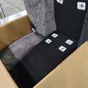 Merax Modern U-Shaped Cloud Couch Set with Oversized Chaise Lounge, Chenille 6-Seat Sectional Sofa Sleeper Bed with Cup Holders for Living Room Dark Gray