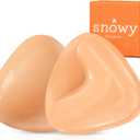 Sticky Bra Inserts Push Up for Women Reusable Stick Bra Double Sided Strapless Waterproof Adhesive Bra Pads (Beige)