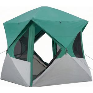 Instant Pop Up Camping Tent for 4-6 People | High-End All-Season Tent with Mesh Windows, Waterproof Rainfly & Tool-Free Setup | Easy Setup Outdoor Tent for Overlanding & Camping by North Haven