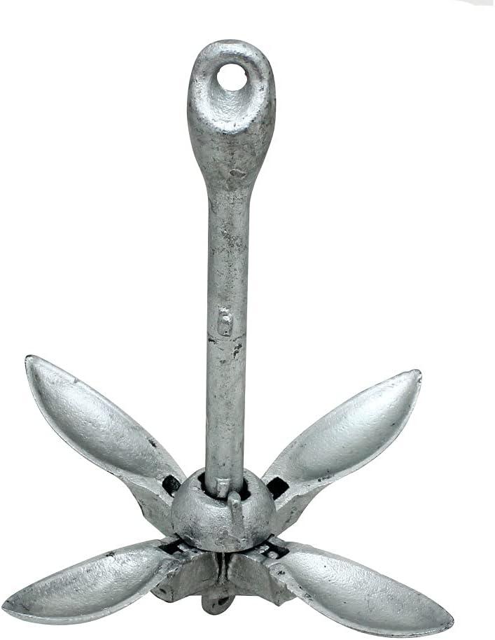 Extreme Max 3006.6545 BoatTector Galvanized Folding Anchor - 3.5 lbs.